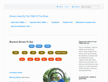 Tablet Screenshot of bransonshowstosee.com